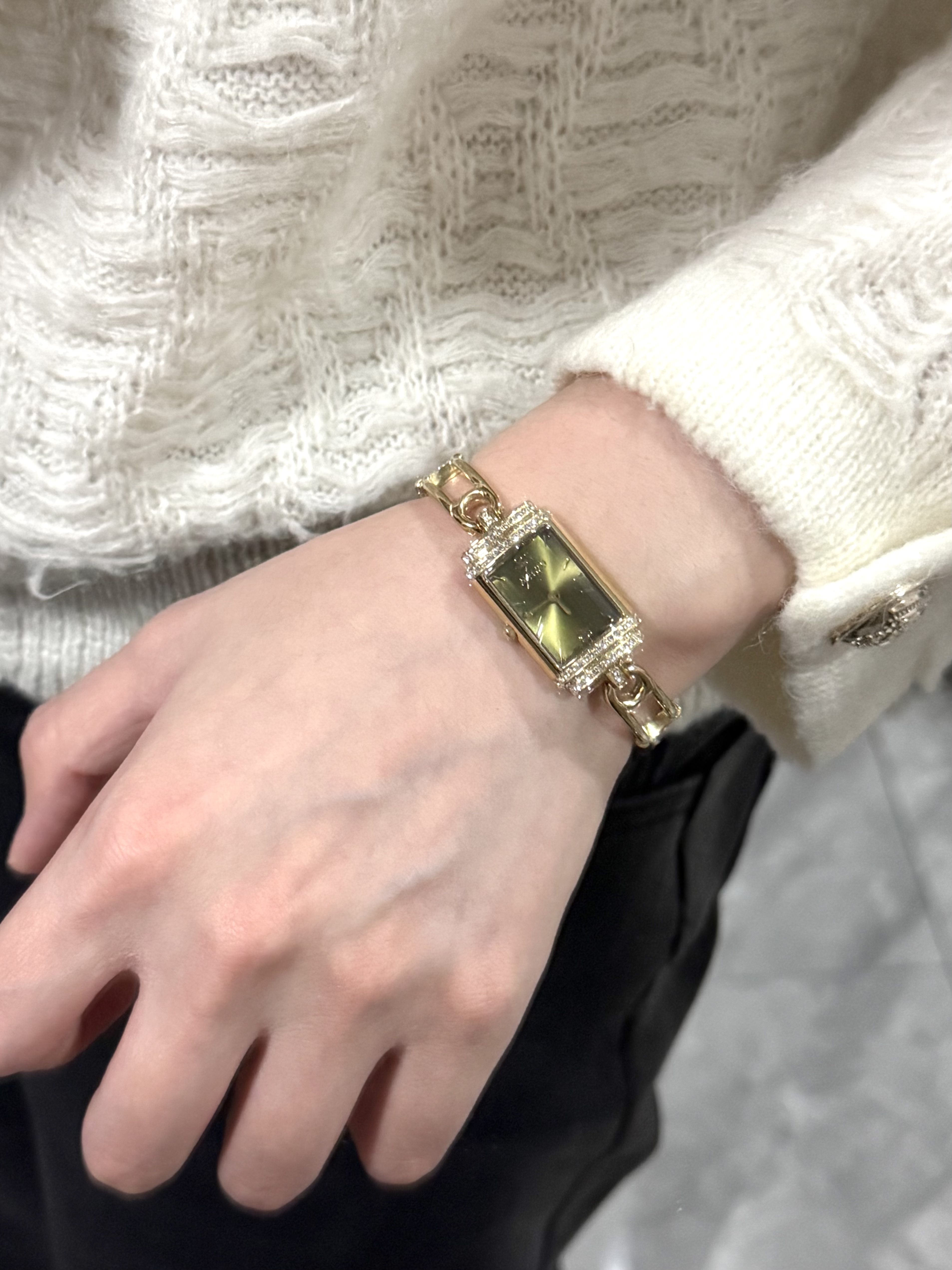 Davena【官方正品】章若楠同款蒂玮娜小别针手表手链表生日礼物送女友 山岚绿-白昼橙心礼盒 晒单实拍图