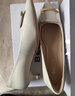 百丽（Belle）方扣高跟鞋女商场同款羊皮细跟单鞋Z2N2DCQ3 米白 37 (235mm) 实拍图