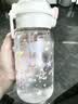 春季高颜值塑料水杯防摔耐高温吸管杯子双饮大容量学生男女 粉色 530ml 1个 实拍图