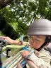 奥塞奇c19米白公路自行车前置儿童座椅山地车专用宝宝座椅前置配安全带 实拍图