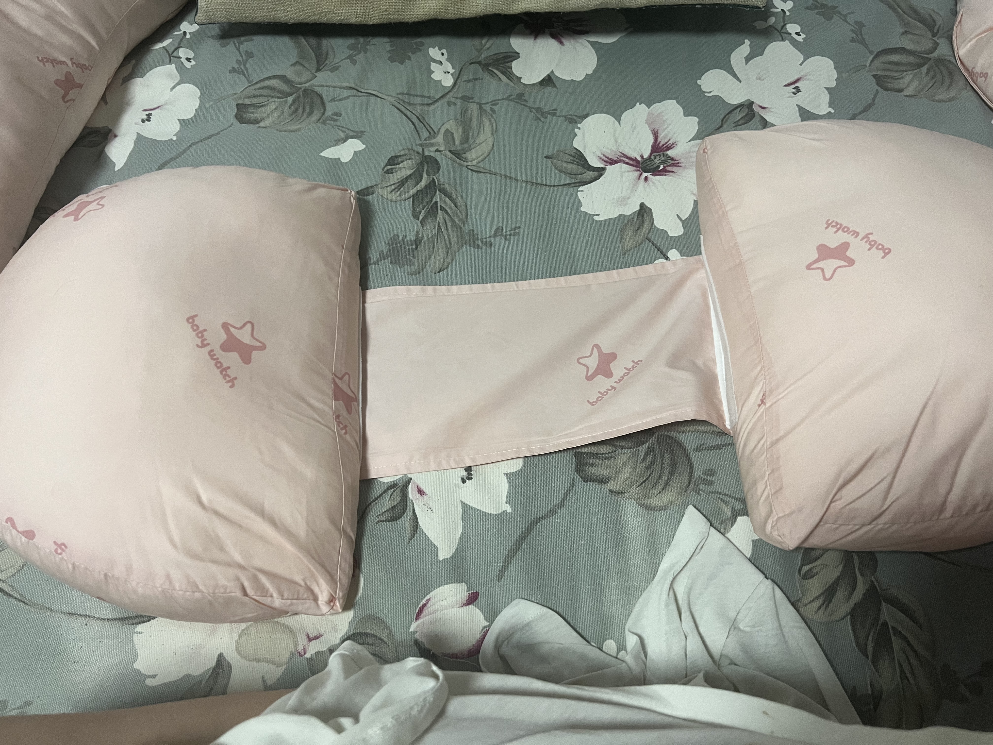 BabyWatch孕妇枕头护腰侧睡枕托腹睡觉侧卧枕怀孕期抱枕夹腿神器 【尊享好睡眠-丝滑贡缎】baby粉 实拍图