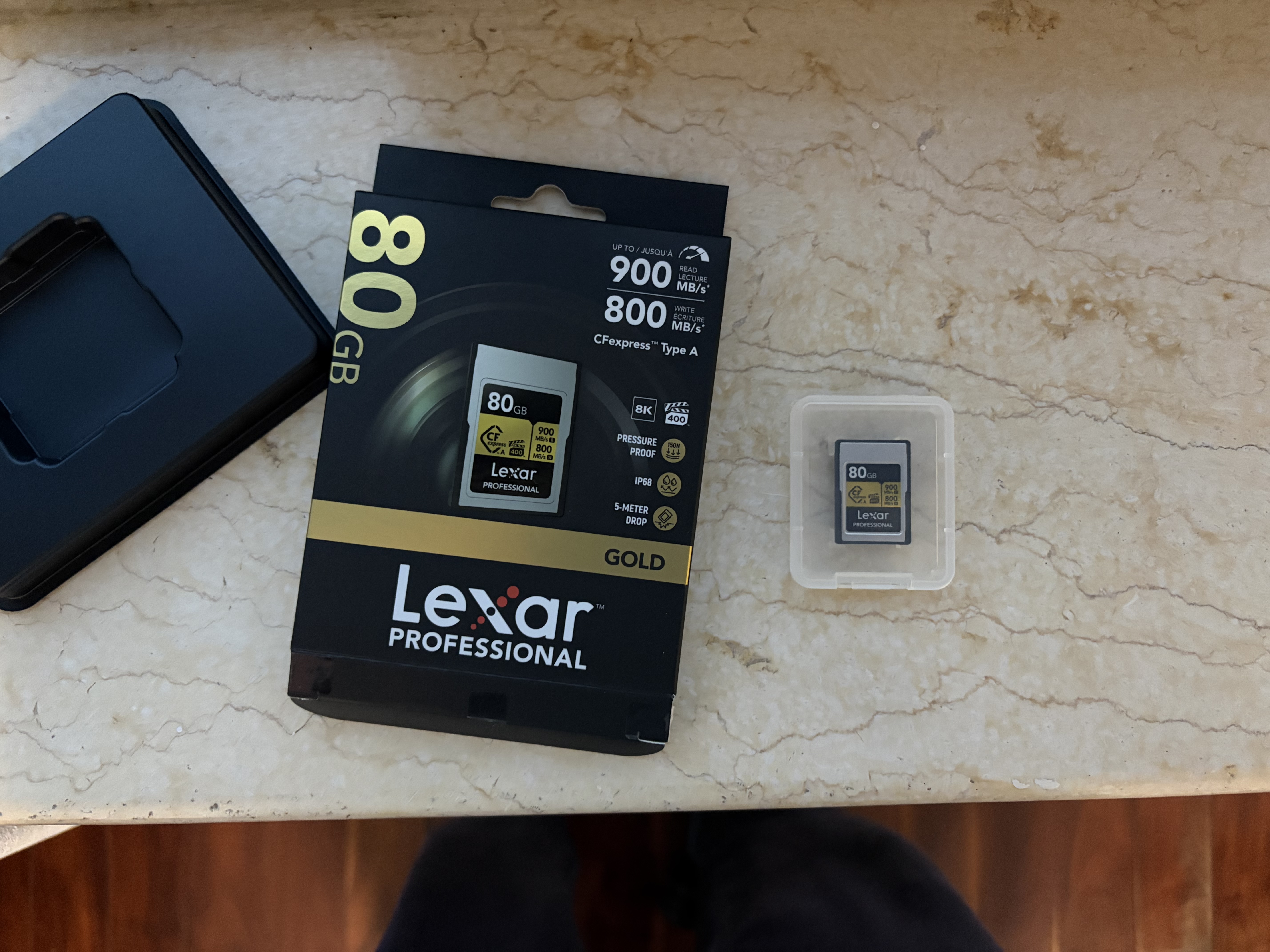 雷克沙（Lexar）80GB Cfexpress Type A存储卡 VPG400 8K录制 索尼相机专用cfa卡 读900MB/s（GOLD） 实拍图
