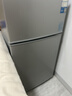 奥克斯家用双门迷你小型冰箱 冷藏冷冻保鲜小冰箱 宿舍租房节能电冰箱 【本店精选】176银【高效保鲜 铜管速冷】56L 实拍图