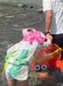 卡尔美（KELME）儿童防晒帽子遮阳帽男童女童防紫外线披风大帽檐夏海边沙滩太阳帽 实拍图