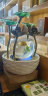 小池（XIAOCHI） 创意流水喷泉摆件办公室陶瓷桌面鱼缸家居客厅装饰水景开业礼品 218007+雾化器：长27宽27高42CM 实拍图