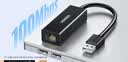 绿联（UGREEN）USB3.0转网口千兆2.0百兆有线网卡转RJ45网线转接头网口转换器 适用苹果华为笔记本电脑外置扩展坞 USB转百兆网口 实拍图