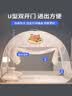 南极人（Nanjiren）免安装蚊帐1.5x2米家用卧室防摔双开门婴儿蒙古包防尘帐 卡皮巴拉 实拍图
