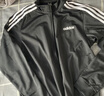 adidas休闲舒适三条纹立领夹克外套男装秋季阿迪达斯官方轻运动 黑色/白（推荐选大一码）   L 实拍图