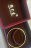 周大生黄金手镯足金古法手镯实心素圈婚嫁女款送女友老婆情人节礼物 约17.5g（58圈号）实心 实拍图