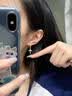 自由说菱形十字架无耳洞耳夹耳环男欧美耳钉女耳坠潮流个性痞帅潮男耳饰 十字架耳夹【一对】 实拍图