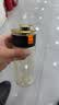 京东京造 水杯 运动大容量儿童吸管杯子学生 【PPSU黄金树脂】黑橙550mL 实拍图