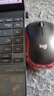 罗技（Logitech）M185鼠标 无线鼠标 办公鼠标 对称鼠标 黑色红边 带无线2.4G接收器 实拍图