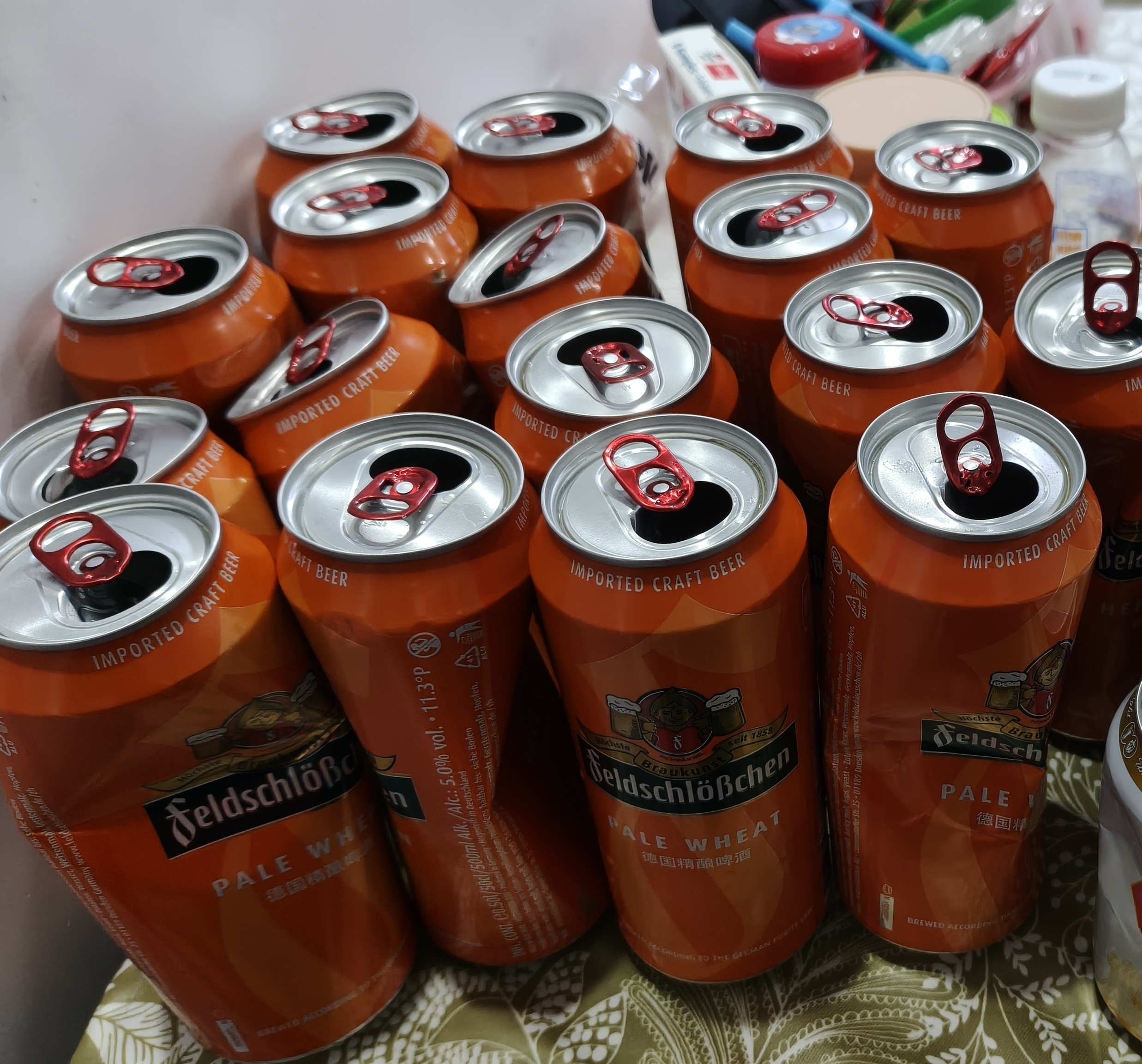 费尔德堡德国原装进口啤酒费尔德堡小麦白啤酒 500mL 18罐 小麦啤 【5月生产】 实拍图