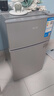 奥克斯小冰箱家用小型迷你冷藏冷冻两用出租房宿舍用节能省电寝室办公室电冰箱 【净化去味】126银色【高效保鲜 铜管速冷】22L 实拍图