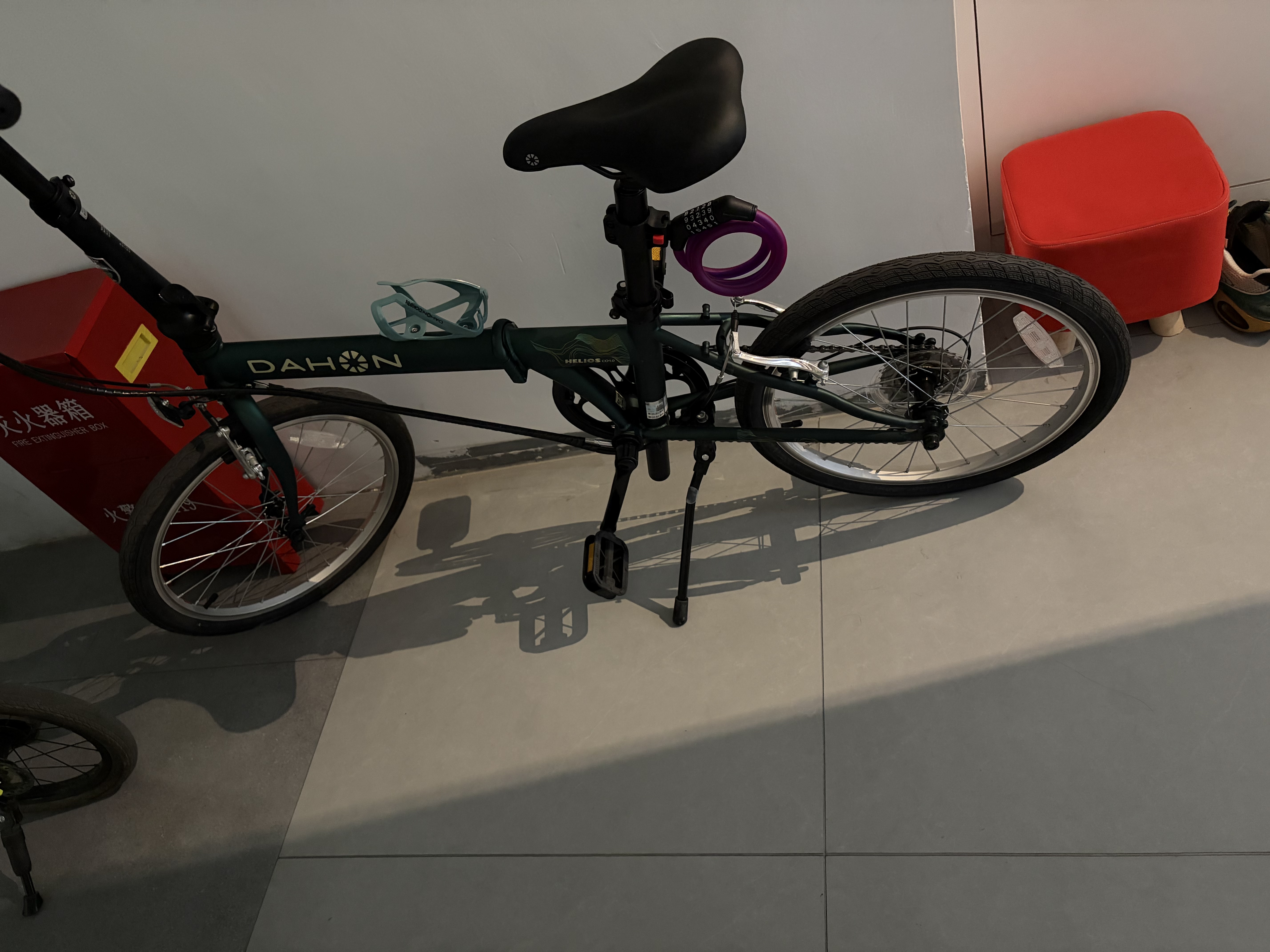 大行（DAHON）经典D6折叠自行车20英寸6速成人休闲单车 KBC061 墨绿色 20英寸 实拍图