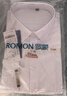罗蒙（ROMON）纯色商务职业正装男士白衬衫工装外套长袖衬衣男CS108白色3XL 实拍图