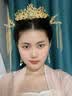 QBILY 新娘头饰 婚纱结婚秀禾服旗袍头饰古发饰凤冠步摇中式新娘配饰 中式新娘头饰全套（耳勾款） 实拍图