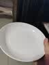 洁雅杰陶瓷盘家用白瓷盘子8英寸中式釉下彩餐盘菜盘汤盘 4只装 新骨瓷 实拍图