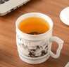 洁雅杰陶瓷茶杯 带盖儿童水杯子(550ml)陶瓷茶杯陶瓷办公杯 荣耀杯 实拍图