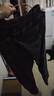 西域骆驼（VANCAMEL）牛仔裤男宽松直筒休闲韩版垂感阔腿九分裤子男牛仔长裤 黑灰 L 实拍图