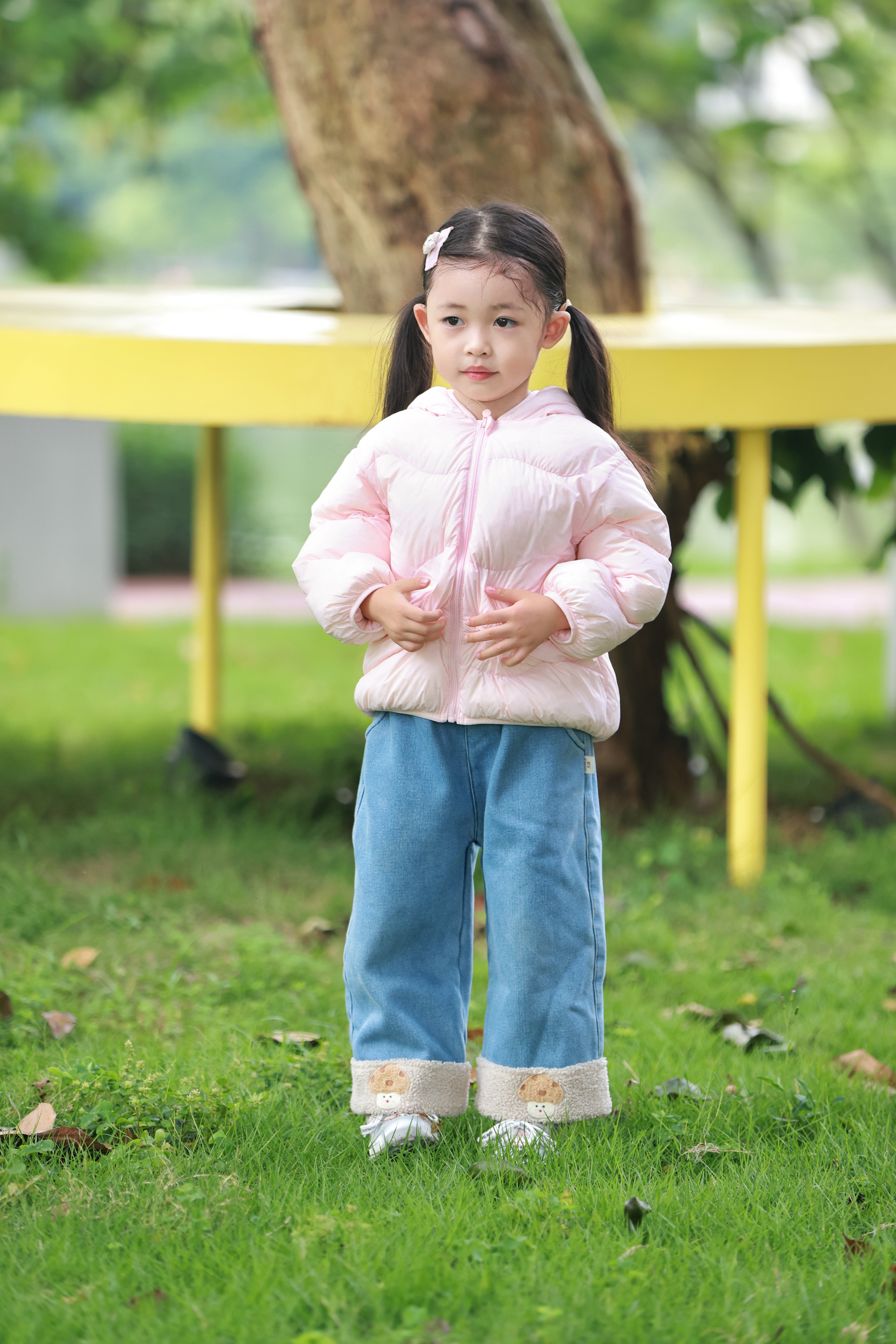巴拉巴拉童装儿童羽绒服男童2026新款保暖女童外套宝宝婴儿上衣轻薄连帽萌 蜜桃软萌小兔-白鸭绒 适穿温度0-15℃ 100 充绒量39g 实拍图
