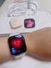 Apple/苹果 Watch S11 智能手表GPS+蜂窝款46毫米玫瑰金色铝金属表壳淡桃粉色运动型表带M/L MFDH4CH/B 实拍图