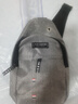 Chest bag男士时尚休闲胸包简约单肩包便捷轻便胸前包潮流斜挎包 灰 色单层 实拍图