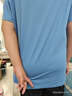 361°童装 儿童套装夏男女童弹力透气速干运动针梭套装 蓝160 实拍图