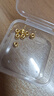 温亭A款足金999金珠黄金小金珠金豆古法金珠DIY配件散珠转运珠3mm金珠 3mm金珠 多颗约0.2g 实拍图