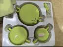 babycare儿童餐具辅食碗注水保温碗不锈钢叉勺宝宝吃饭喝水周岁礼盒绿饭盒 实拍图
