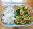 希乐扣饭盒微波炉可加热玻璃保鲜盒大容量餐盒上班族带饭 长圆三隔900ml 实拍图