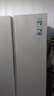 海尔（Haier）冰箱620升双开门对开门冰箱风冷无霜一级能效双变频家用大容量白色电冰箱以旧换新 冰雪白+一级双变频+黑金净化抗菌+90°开门悬停 实拍图