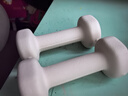 Keep哑铃女士健身家用彩色浸塑环保手铃亚铃全身塑形樱粉1kg*2 实拍图