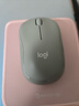 罗技（Logitech）M221 轻音鼠标 无线鼠标 办公鼠标 对称鼠标 带无线微型接收器 薄荷绿 实拍图
