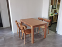 源氏木语实木餐桌北欧办公桌简约小户型家用餐桌椅组合家具 【11】红橡木1.3米一桌四椅Y00S12 实拍图