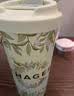 霸王茶姬（CHAGEE）大容量保温杯316不锈钢乐扣咖啡泡茶壶水杯子生日礼物醒时春山 实拍图