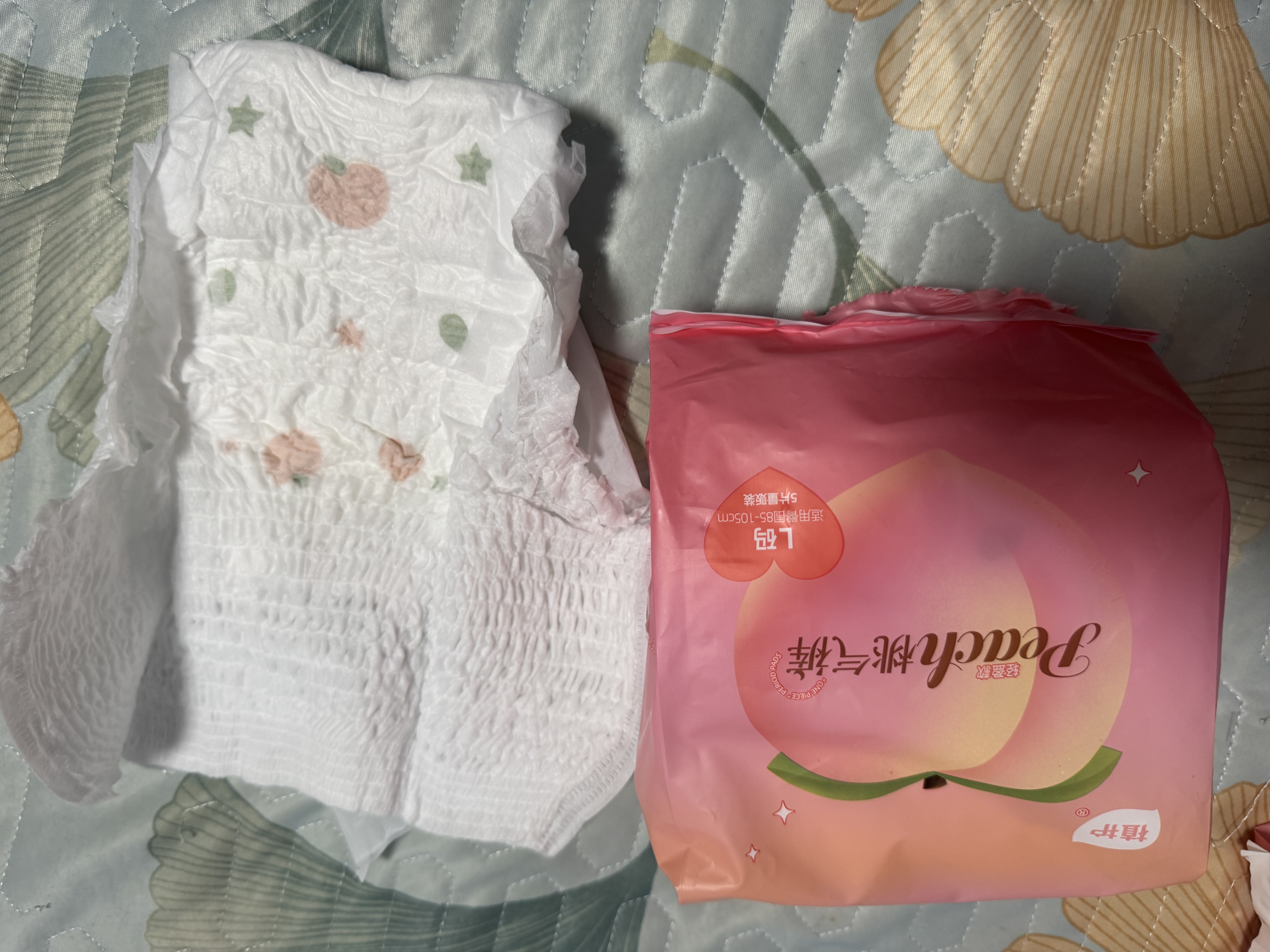 植护安睡裤姨妈安全裤型卫生巾安心裤女经期夜用防漏裤L码*5片 实拍图