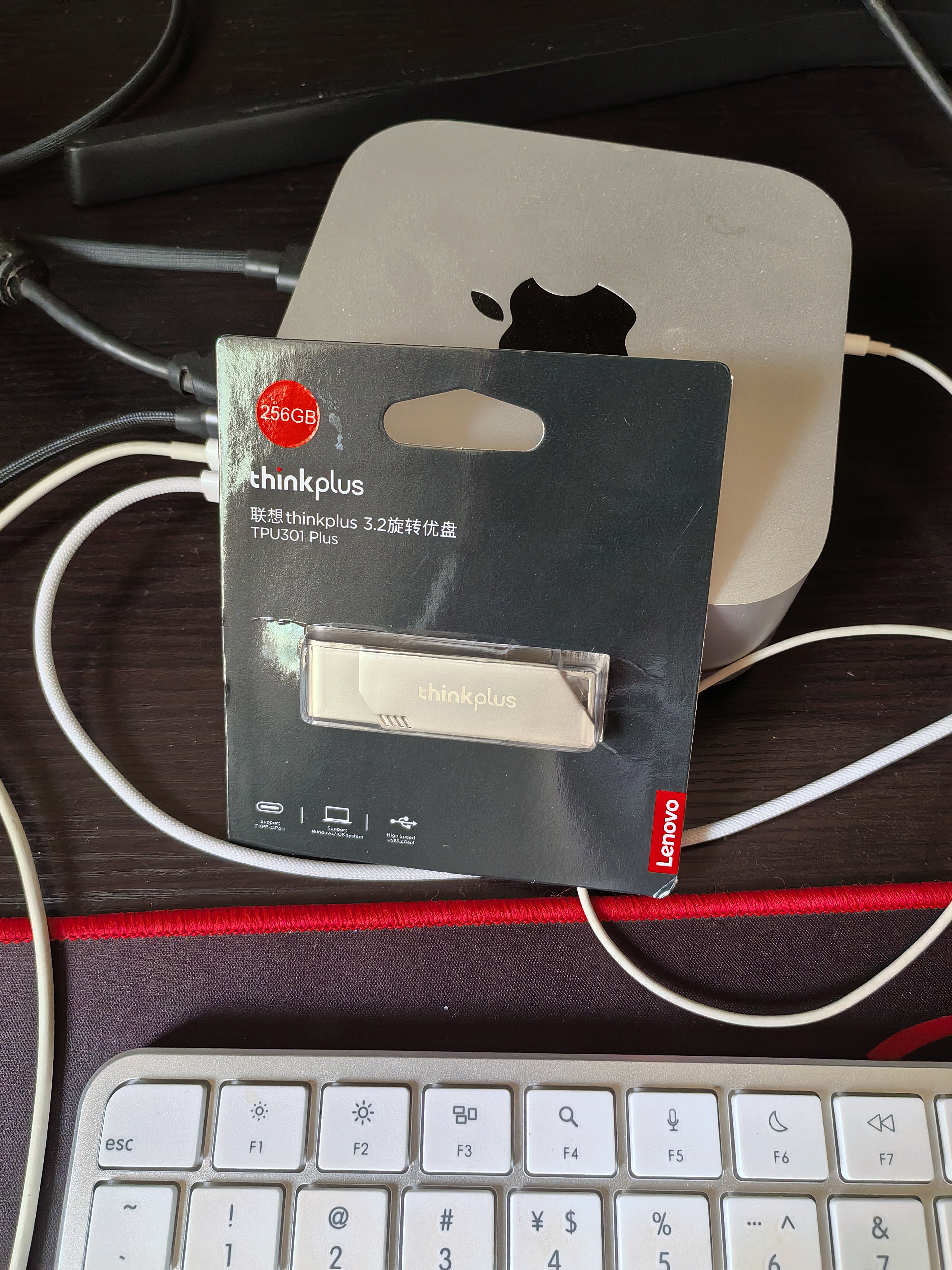 thinkplus联想 256GB USB3.2 电脑U盘 办公学习商务投标u盘多功能大容量优盘车载U盘TPU301plus 实拍图