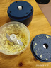 绞肉机小型打蒜器家用绞蒜切蒜器多功能辅食料理机电动蒜泥神器蒜蓉机自动切菜机压蒜器 宝蓝色- 0.26L （升级大电机） 实拍图