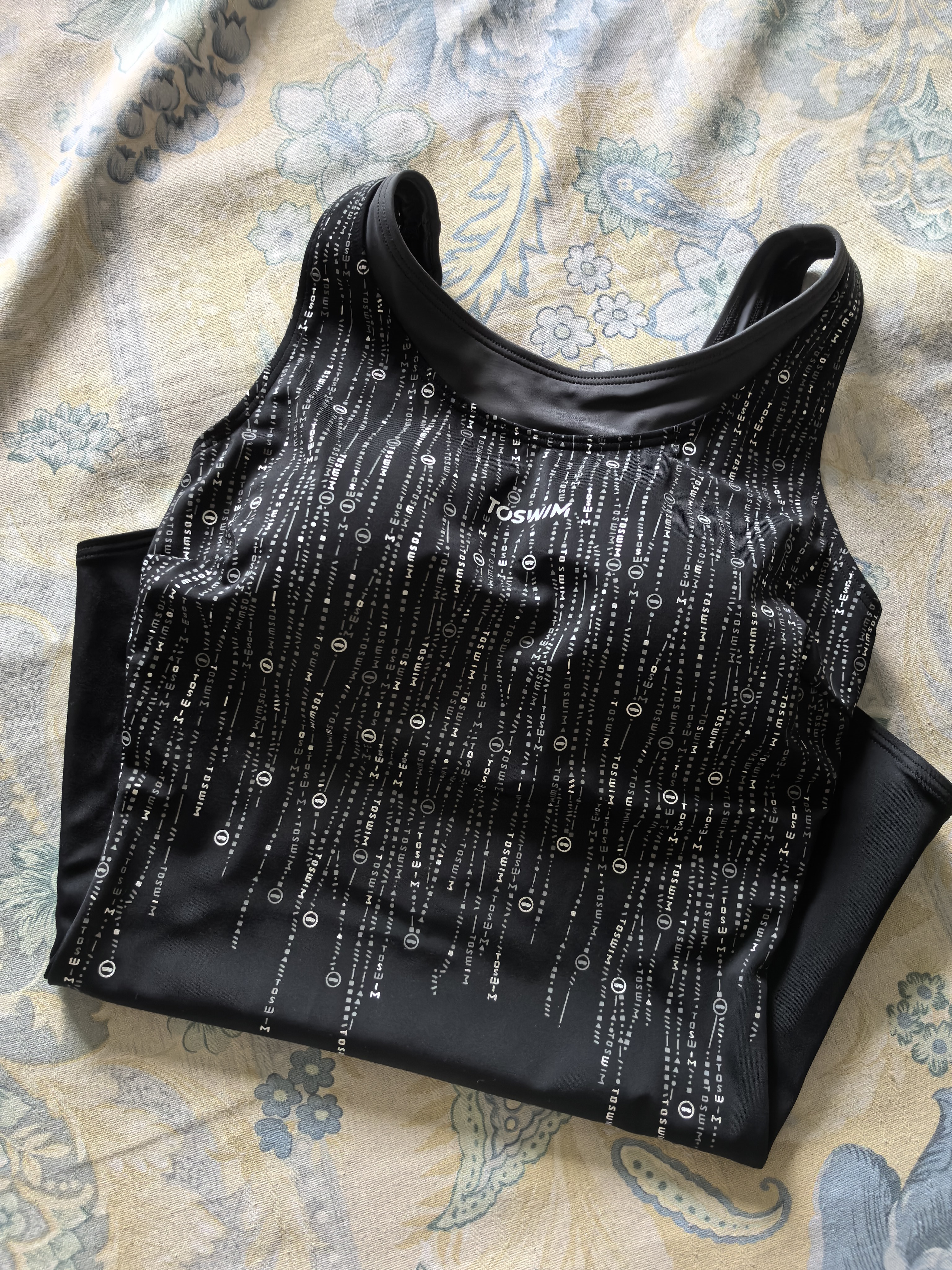 拓胜（TOSWIM） 游泳馆专用连体泳衣女成人竞速保守微胖显瘦遮肉不兜水游泳衣 【银梦星澜】+送泳帽 M 【高160-164cm/重45-53kg】 实拍图