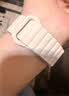 MSSM适用苹果手表表带S12/S11 Apple iWatch手表磁吸表带S10/9/SE3/Ultra4硅胶表带 牛津粉配星光44-49 实拍图