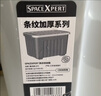 SPACEXPERT 衣物收纳箱特大号塑料整理箱车载储物箱60L灰色 1个装 带轮 实拍图