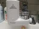 海尔（Haier）净水器水龙头过滤器家用直滤饮用水自来水滤水器前置过滤器厨房卫生间用除余氯三挡出水可清洗滤芯 月光白 一机4芯 实拍图