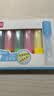 得力彩色大容量不易晕染荧光笔记号笔马克笔 学生考试复习办公手账笔记涂鸦 6支/盒 SK628 实拍图