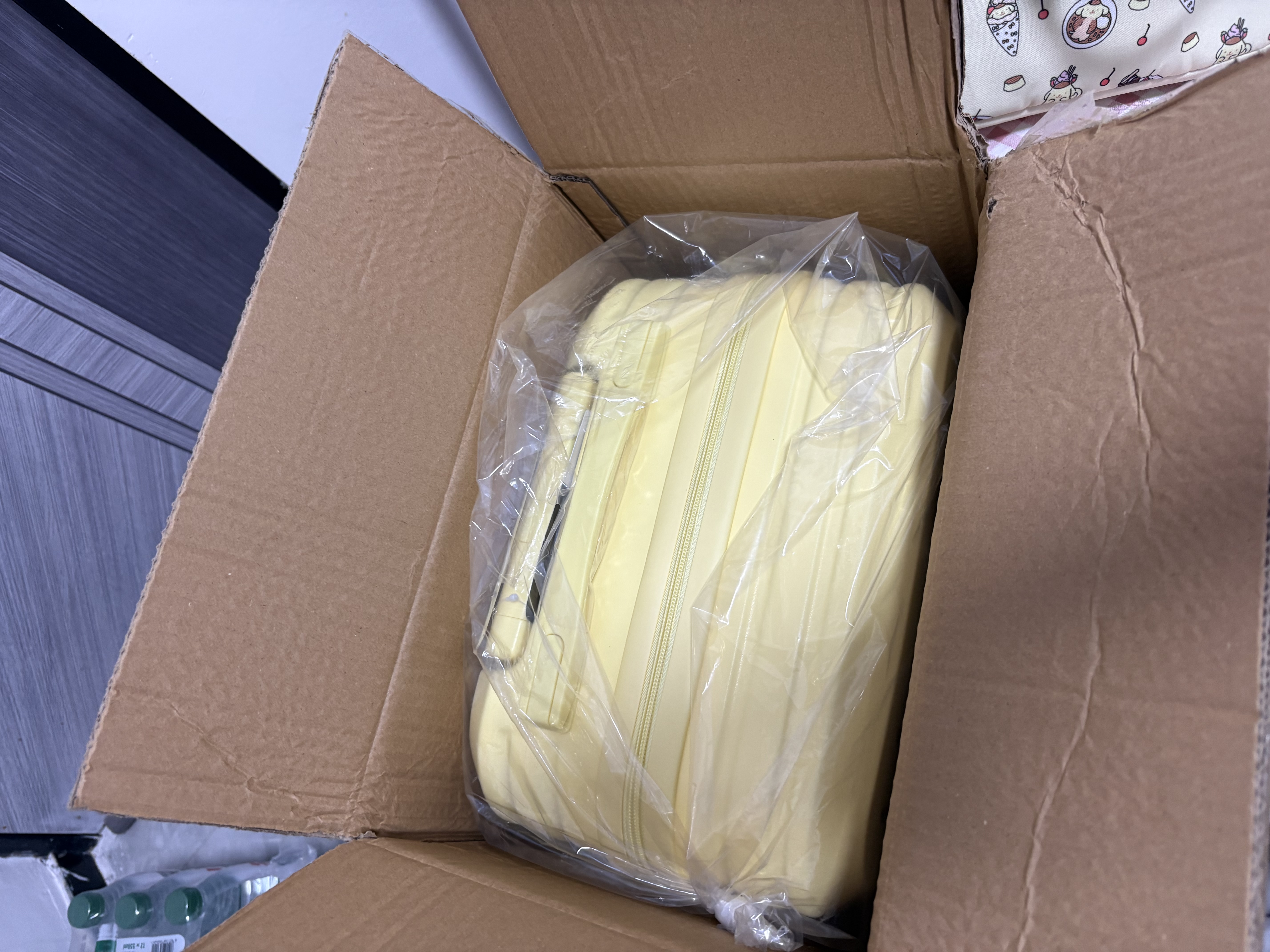 贝初众行李箱20寸小型拉杆箱次日达可登机高颜值女款学生旅行箱密码皮箱 奶酪黄「杯架+USB充电口+挂钩」PLUS品质升级 20英寸 可登机「适合短途出差旅行」无侧边挂钩 实拍图