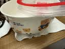 带盖泡面碗陶瓷保鲜碗 学生微波炉专用沙拉碗卡通泡面碗 保鲜碗6寸（花色随机） 实拍图