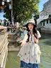 Charm Kendo防晒帽子女夏季渔夫帽户外登山遮脸太阳帽男双面防紫外线时尚帽子 黑色 生日礼物送女朋友老婆 实拍图