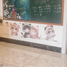 飞博士墨绿色90*120cm磁性黑板墙贴可移除儿童画板创意涂鸦墙环保可擦写无尘黑板磁吸家用学生磁力小黑板 实拍图