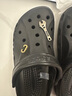 CROCS卡骆驰贝雅洞洞鞋轻便百搭男鞋一脚蹬洞洞鞋女拖鞋休闲鞋|10126 黑色-001(含智必星)【现货】 41 /42(260mm) 实拍图