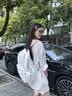 瑞潮书包女初中生ins风小众韩系少女外出高中生大容量双肩包学生背包 灰色【波点星星】 大号 实拍图